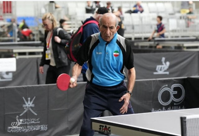۳ طلا و ۳ ربرنز پیشکسوتان تنیس روی میز ایران در مسابقات جهانی عمان