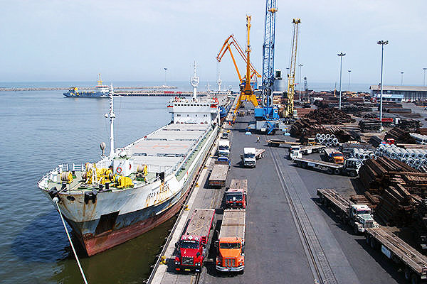 واردات بیش از ۲ میلیون تن کالا از بنادر مازندران